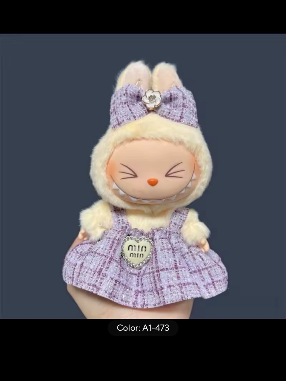 No Doll!!! Only Lavender Dress!! Labubu